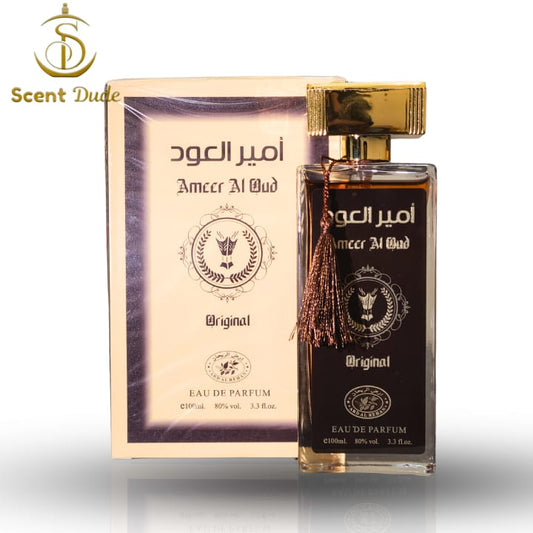 AMEER AL OUD 100ML MADE IN UAE. WITH FREE DELIVERY AND BODY SPRAY GIFT